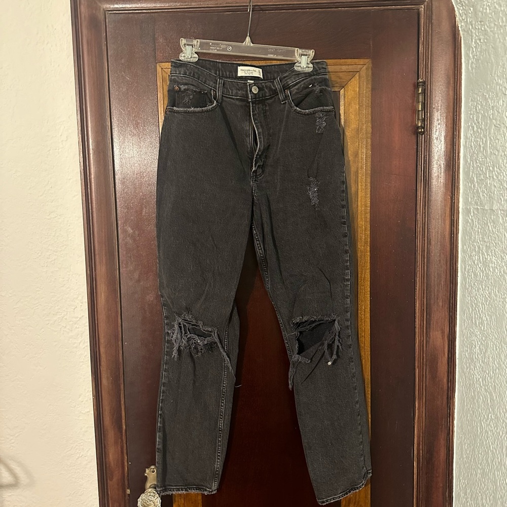 Abercrombie & Fitch Curve Love 90s Straight Ultra High Rise